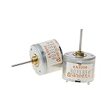 YINZHD 1 motor mini 310 de CC, 5 V-12 V, 6000 RPM, cepillo de metal precioso, eje largo, 24 mm.