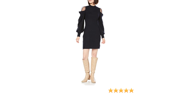 Amazon.co.jp: [スナイデル] シースルーショルダーミニニットワンピ