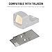 ohhunt Titanium Optics Adapter Plate Compatible with Trijicon RMR/SRO/Holosun 407C/507C/508C/508T and fit CZ P-10 (Titanium)