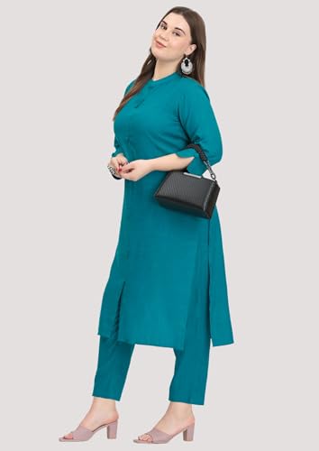 Image of SINDOORI Collar Kurta for Women Solid Colour S to 6XL Plus Size Kurta for Women