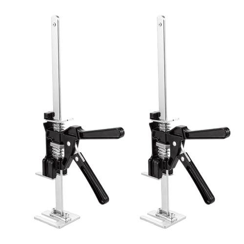 YAYODS 2er-Set Arm-Handwerkzeug aus Edelstahl 38cm - Vielseitiger Möbelheber & Positionierer bis 240kg (statisch) - Montagehilfe Hubbereich 0-25cm für Schränke Türen & Trockenbau