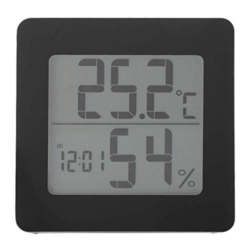 Minuterie d'horloge murale de cuisine avec thermomètre tactile étanche
