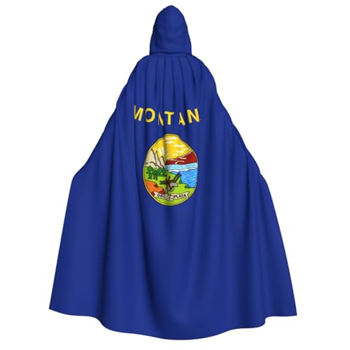 Cape à capuche Montana 190 cm costume adulte idéal pour cosplay et carnaval