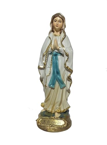 Soggetto religioso: Rappresentazione fedele della Madonna di Lourdes, figura venerata nella tradizione cattolica