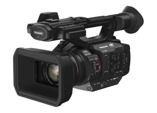 Image of Panasonic Camcorder, Professional Quality 4K 60p, 1.0-inch Sensor, 24.5mm Wide-Angle Lens and Optical 20x Zoom, V-Log, Ethernet, Simultaneous SDI /HDMI Output, HD Live Streaming - HC-X2J