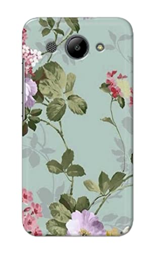 Image of Printed Hard Back Cover Case for Huawei Y3 2017 Back Cover (Floral Painting) -1302