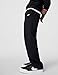 Nike Men's Club Open Hem Brushed Fleece Pants, Black/Black/White, Large