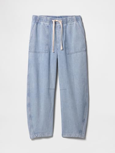 GAP Women's Pull-on Barrel Denim Jean4