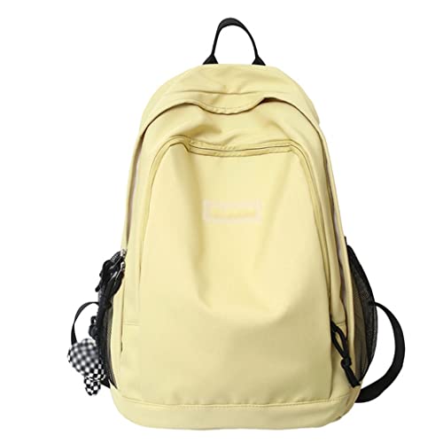 Sac à dos tendance girl en nylon rose pour étudiante branchée