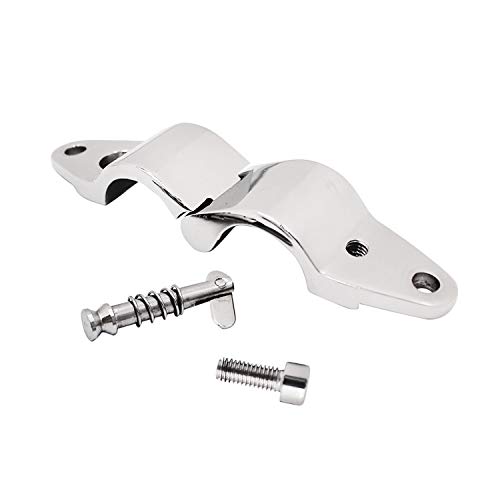 SHENGHUISS Pair 1” Boat Bimini Top Hinged Jaw Slide Stainless Steel 316 with Boat Pin & Cam Clamp Awning Marine Hardware Fitting Yachts Rowing Boats Accessories (Pair) - Thumbnail 2