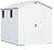 Greesum 6×10FT Plastic Outdoor Storage Shed with Floor, Resin Storaged Sheds with Lockable Double Door, Windows & Vents, All-Weather Tool Sheds for Garden, Backyard, Patio, Light Gray