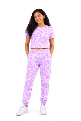 Image of Tweeny Mini Girls Kids Joggers | Tie Dye Joggers set | Track pant set | Pyajama with Crop top Combo Summer wear for Girls