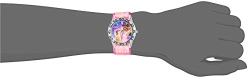 Disney Girl's 'Belle' Quartz Plastic and Nylon Watch, Color:Pink (Model: W002928)2
