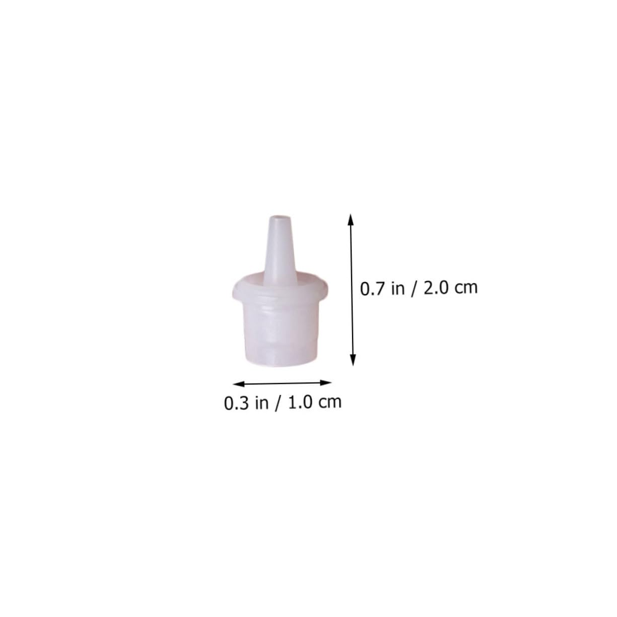 HAPINARY Replacement Tips for Glue Applicator 100pcs White Eyelash Extension Glue Bottle Tips Leak-proof Safe Pc Material for Professionals