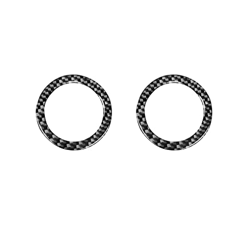 Cabon Fiber Frame Cover Trim Cap Compatible with Jeep Grand Cherokee WK2 2011-2022 (Rear Door Speaker Sound Frame 07)