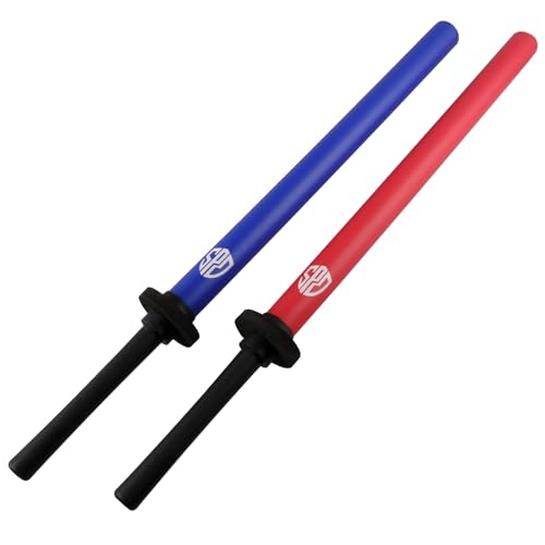 Superdo Foam Practice Swords Detachable Handle Training Stick (Double Pack)