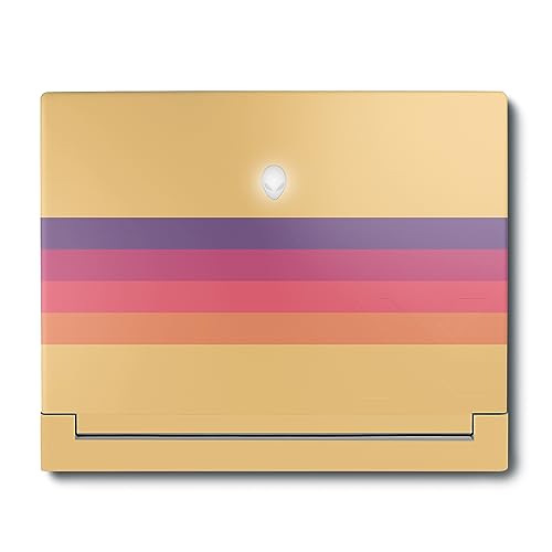 Image of MightySkins Skin Compatible with Alienware X16 R1 (2023) Full Wrap Kit - Mellow Stripes | Protective, Durable, and Unique Vinyl Decal wrap Cover | Easy to Apply & Change Styles | Made in The USA