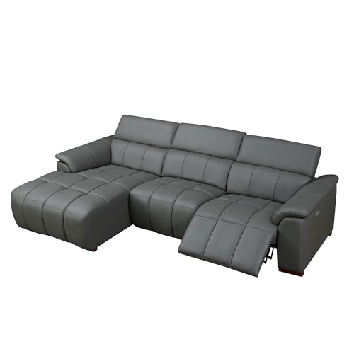 KEIKI 113 L-Shaped Leather Reclining Sofa