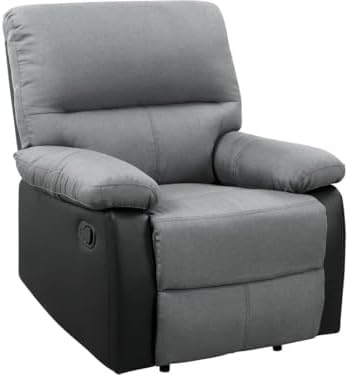 Habitat et Jardin Fauteuil Relax Lincoln - 90 x 89 x 103 cm - Noi...