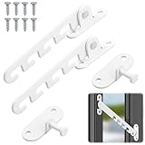 QZKJQDD 2 Stück Kippfensterschutz für Katzen, Fenster Kipp Regler, Kippfenster Feststeller, Fensterfeststeller für Kippfenster zum Einstellen der Fensteröffnung Geeignet Für Jedes Fenster-105mm