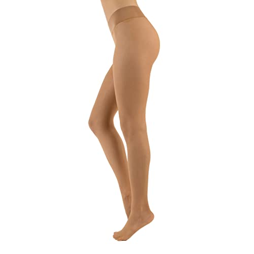 Image of CALZITALY Seamless Sheer Tights, Comfortable Waistband, 15 Denier Pantyhose Multi Colors Made in Italy