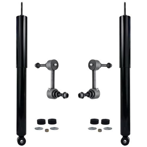 Image of Detroit Axle - 4pc Rear Shocks Kit for Ford 2009-2012 Escape, 2009-2011 Mazda Tribute Mercury Mariner, 2 Shock Absorbers Assembly 2 Sway Bar End Links 2010 Replacement