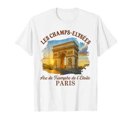 Les Champs-Elysées Paris Travel Encuéntrame en París Souvenir Camiseta