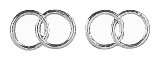 RAYHER 3119622 Wax Motive: Wedding Rings, 1 Inch, cm Self-Service Bag/Pack of 2 Pairs Silver