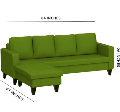 Image of The MM Furniture store Premium Fabric Sofa - Olive (5 Seater - LHS)