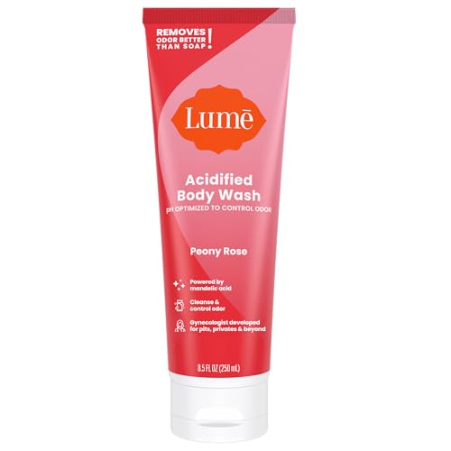 Lume Acidified Body Wash – 24-Stunden-Geruchskontrolle – entfernt Gerüche besser als Seife – feuchtigkeitsspendende Formel – formuliert ohne SLS oder Parabene – OB/GYN entwickelt – 240 ml