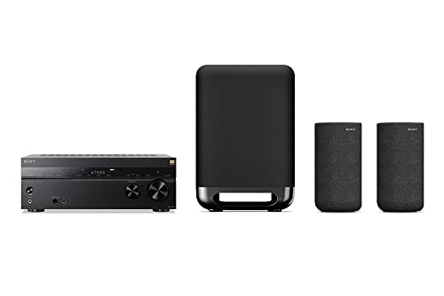 Image of Sony STR-AN1000 7.2 CH 8K A/V Receiver: Dolby Atmos, DTS:X, Bluetooth, WiFi, Google Chromecast, Spotify Connect, Apple AirPlay, HDMI 2.1 and SA-SW5 300W Wireless Subwoofer for HT-A9/A7000/A5000/A3000