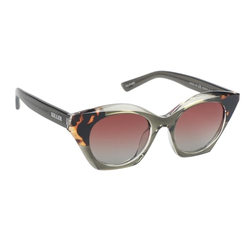 Image of KILLER Women's Sunglass, Cat-Eye Shaped Acetate Frame Polarized Lens Sunglasses Case For Women, Girls, 100% UV Lens Sunglasses
