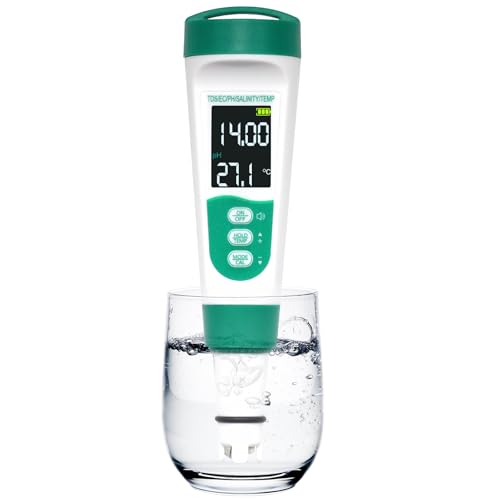 OBEST Medidor de pH Digital 5 en 1,EC TDS TEMP Medidor Digital Po...