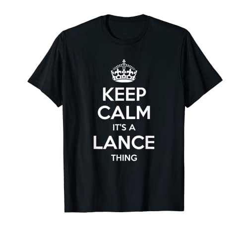 Lance Cadeau personnalisé avec inscription « Keep Calm » T-Shirt