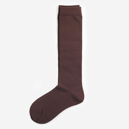 Image of COTTON DAY Women's Soft Combed Cotton Knee High Long Calf Dress Socks Seamless Toe Black White Gray Navy Blue Brown 3 Pack