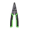 Hilmor 8 Wire Stripper with Rubber Handle Grip, Black & Green, WS8 1885424