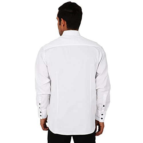 Image of SHIRT THEORY White Cotton Full Sleeves Casual Shirt for Men II White Cotton Shirt for Men II Stylish Shirt for Men II Men Casual Shirt II Exclusive Luxury Shirts for Men