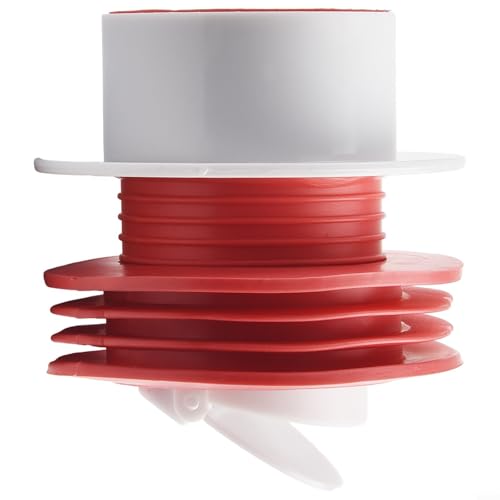 Eawfgtuw Tuyau anti-étanchéité pour évier de cuisine et lavabo de salle de bain de 50 mm et 75 mm, noyau de vidange en plastique ABS avec clapet anti-refoulement, pour une installation facile du sol