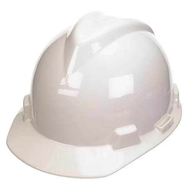 Hard Hat, Polyethylene, 4 Point Ratchet, Type 1, Class E, White, Mfr: 477477-A