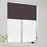 Lanqinglv Plissee ohne Bohren Klemmfix Plisseerollo Jalousie Anthrazit Faltrollo Easyfix Lichtdurchlässig Rollo für Fenster & Tür 80x120cm (BxH),Sonnenschutz & Sichtschutz
