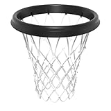 GXGSDM Basketballnetz for den Außenbereich, tragbares Basketballnetz, passt Sich den meisten Korbrahmen an, integrierter Schnappverschluss, langlebiges und leichtes Design(White)