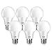 LE Bombilla LED E27, lámpara LED de 8,5 W y 806 lúmenes, Reemplaza la lámpara de 60 W, Blanco cálido 2700 K, lámpara de ahorro de energía de haz de 180 °, Paquete de 6