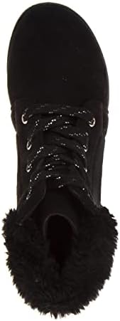KENSIE GIRL Kids Girls Winter Boots- Kids Fashion Dress Ankle Combat Boots - Black (11 Medium Little Kid) | Image 3