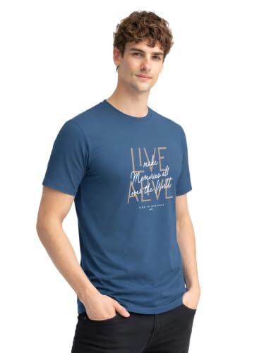 Image of ADRO Printed Tshirt for Men | Cotton Printed T-Shirt | Regular Fit Casual Mens T-Shirts | Premium Summer Tshirts