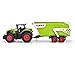 Dickie 203739004ONL Claus Tractor + Trailer – 65 cm – Children's Toy – Freewheel Mechanism – Agricultural Vehicle – Sound and Light – Suitable for Ages 3 and Above