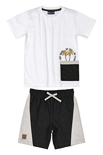 Camiseta e Bermuda Masculino, Branco, 06