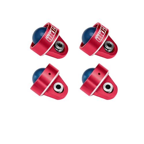 Aluminum 7075-T6 Alloy Shock Caps for Traxxas 1/7 UDR Unlimited Desert Racer 1/10 Slash Mudboss Ford Raptor Rustler 4X4 Ultimate Slash 4X4 Ultimate - Red
