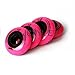 JCXYL EV 8-Pack Inline Skate Wheels Outdoor Indoor Roller Skates Wheel 85A Roller Hockey Wheels 62mm 64mm 68mm 70mm Replacement for Luggage, Scooter,Pink,64mm