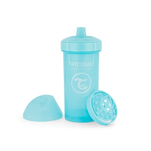 Twistshake Kid Cup Vaso de Aprendizaje para Beber con Antiderrame Boquilla y Mezclador de...