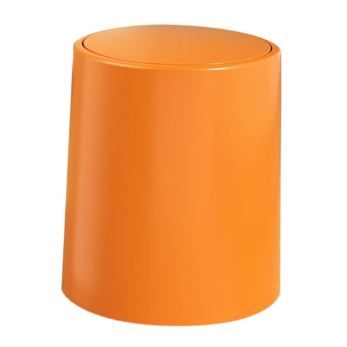 Caneca de basura rectangular con tapa de presión doble compartimento